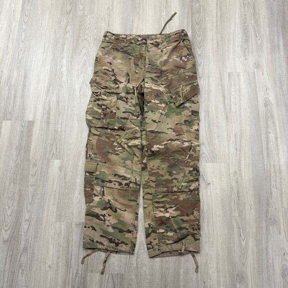 Vintage Military Pants Men's Medium Trousers Army Combat Uniform ACU Camo Cargo - Picture 1 of 9